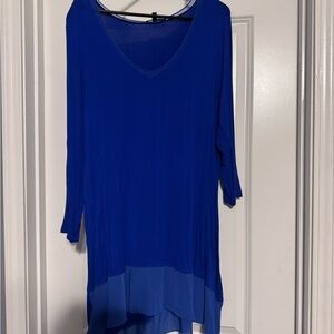 Cable & Gauge Royal Blue Tunic Top
